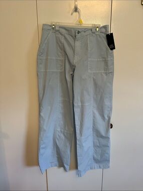 wild fable Light Blue Wide-Leg Utility Pants